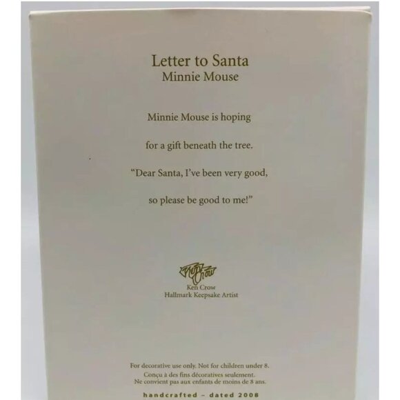 Hallmark Disney Minnie's Letter to Santa - Picture 5 of 5